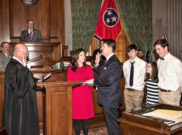 3-15-18 Shane Reeves is sworn-in as Senator to the 110th Tenness