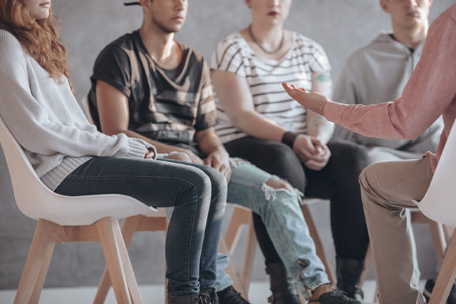 Rebellious youth at psychotherapy